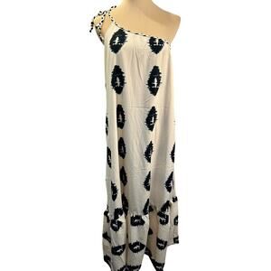 Women's Pretty Garden Asymmetrical One Shoulder Maxi Dress Size S Summer Boho